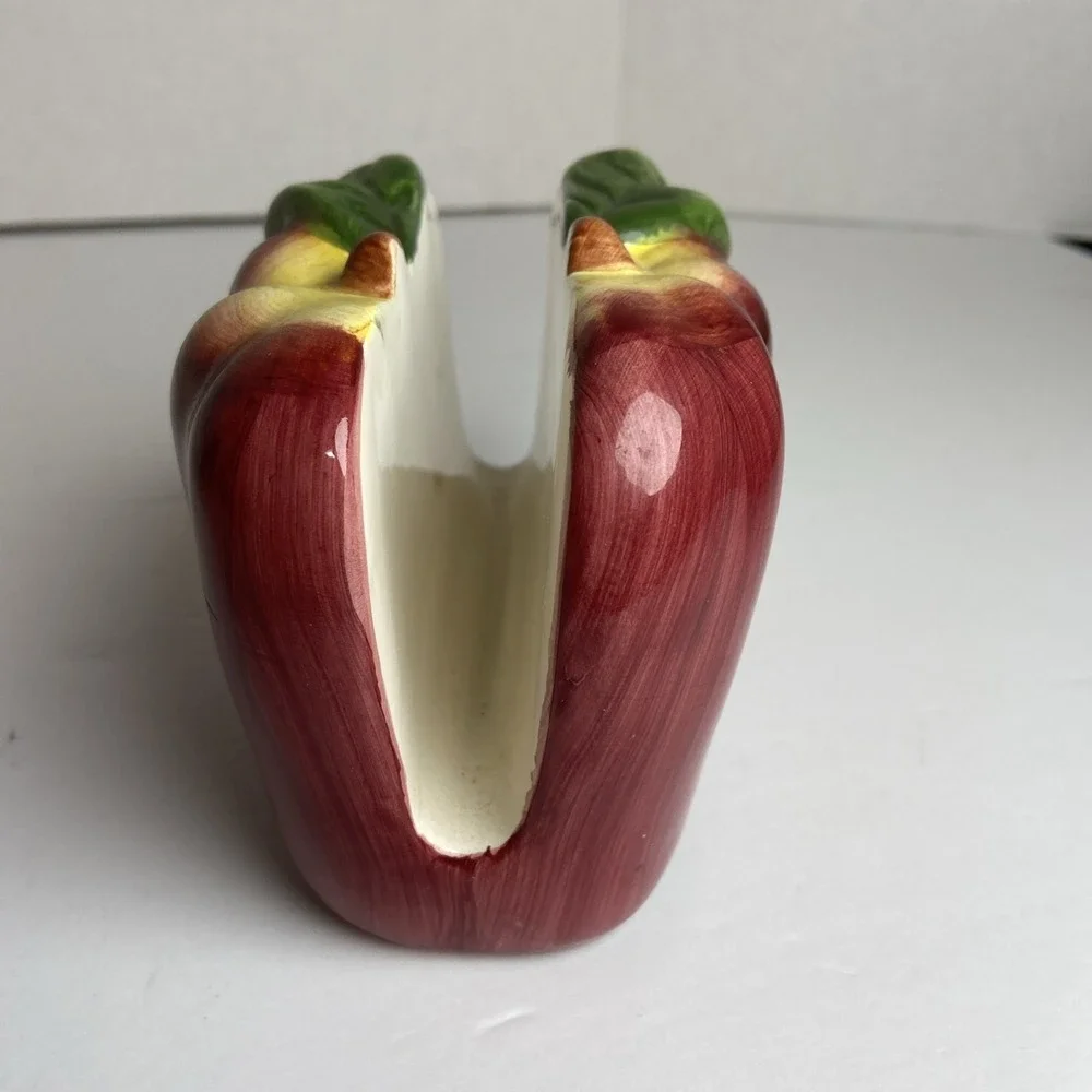 Vintage Ceramic Apple Napkin Holder‎ Farmhouse Kitchen